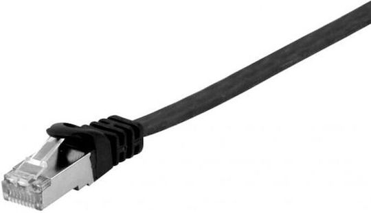 Equip Flat U/FTP (STP) Cat.6a Ethernet Network Cable 3m Black