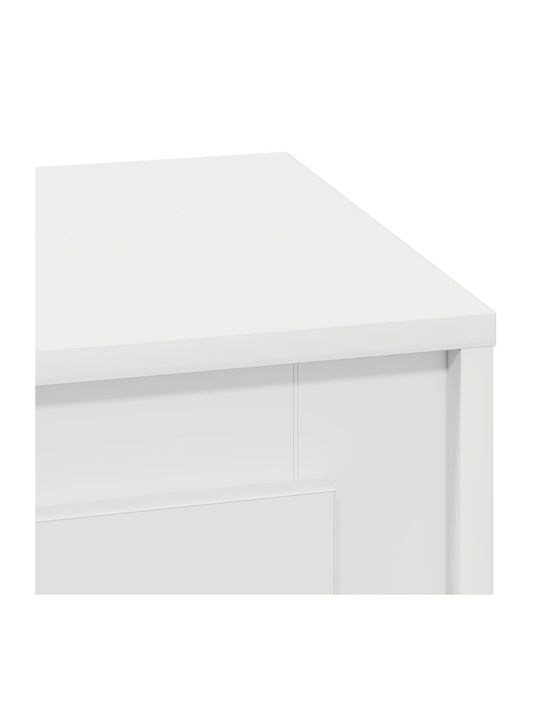 Κομοδίνο Ξύλινο Λευκό 44x34.5x45cm