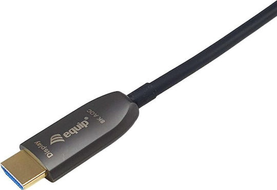 Equip HDMI 2.1 Ultra High Speed 48Gbps 4K 120Hz HDR VRR Cable HDMI Male - HDMI Male 25m Black