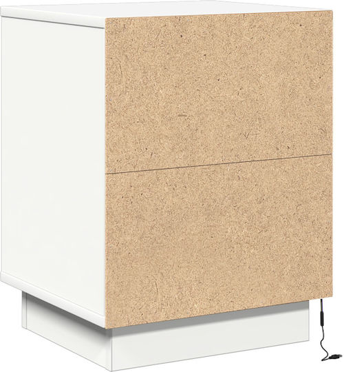 Nachttische White 2Stück 39x34.5x50cm
