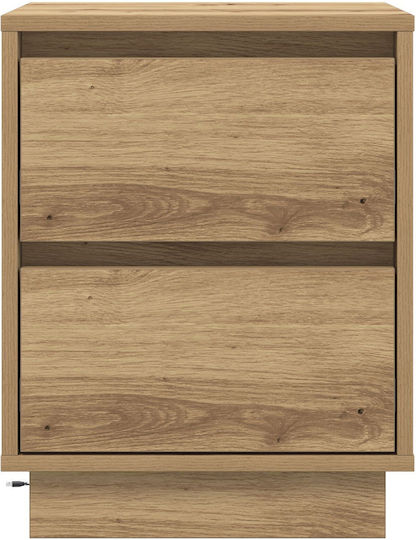Комоди Дървени Кафяв дъб 2бр 39x34.5x50см