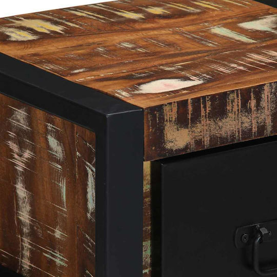 Κομοδίνα Ξύλινα Πολύχρωμα 2τμχ 25x40x35cm
