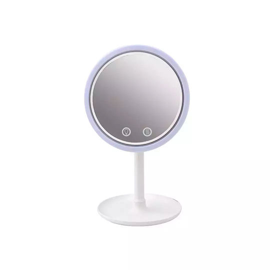Oglindă de machiaj cu lumină și ventilator