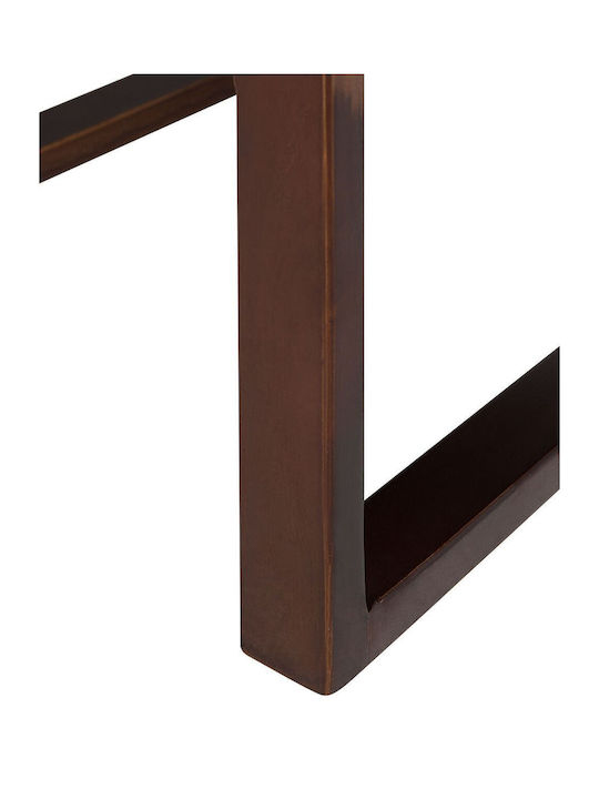Beliani Wooden Bedside Table Dark Wood Giulia