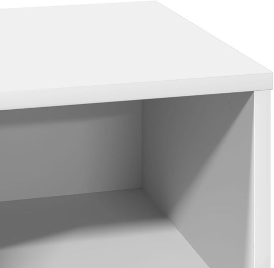 Комоди Дървени Бели 2бр 50x34.5x50см