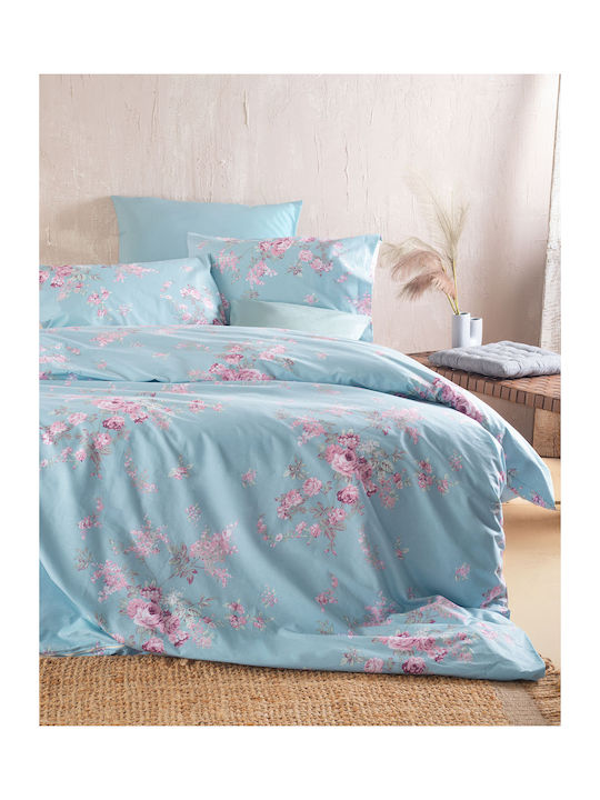Rythmos Duvet Set Single 160x240cm Springtime Blue 2pcs