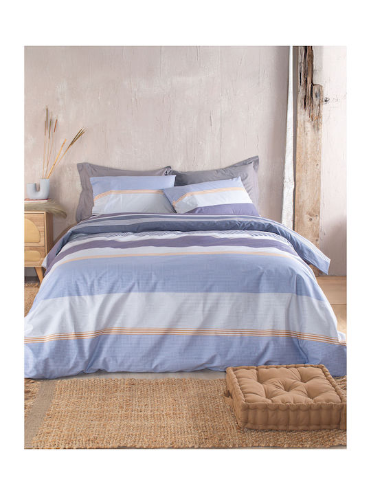 Rythmos Duvet Set Single 160x240cm Boost Blue 2pcs