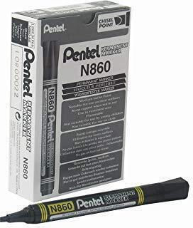 Marker Pentel N860 Cut Red 12 Pcs