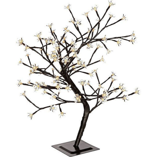 Christmas Decorative Illuminated Cherry Tree Natural Appearance 14cm Electric Black