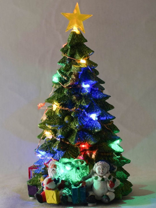 Beleuchtet Weihnachtsdekoration Baum Verziert Grün