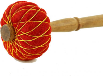 Schlägel Metallisch Kristall Klangschale 31cm