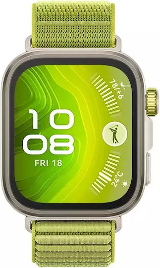 Huawei Watch Fit 4 Pro Aluminium 45mm Waterproof with Heart Rate Monitor (Green)