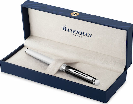 Waterman Writing Pen Fine Blue made of Steel with Blue Ink
