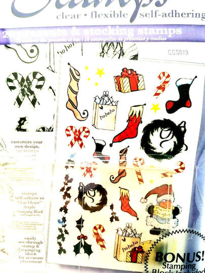 Weihnachtsstempel-Aufkleber - 26 Stück