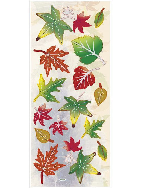 Set of 3D Effect Stickers 6 Sheets 10x23cm Christmas 1