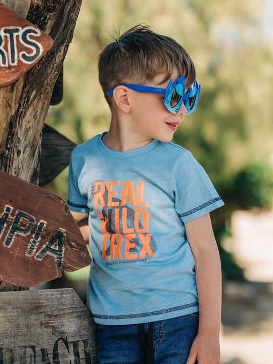 Kinder-Set mit Shorts Sommer 2Stück Light Blue
