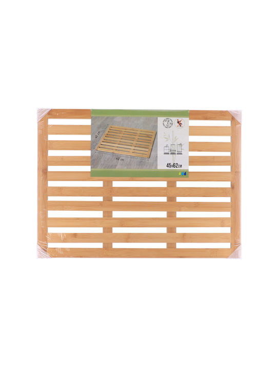 Eurocasa Rutschfest Badematte Hölzernes Rechteckig 1255 1255 Beige 45x62cm
