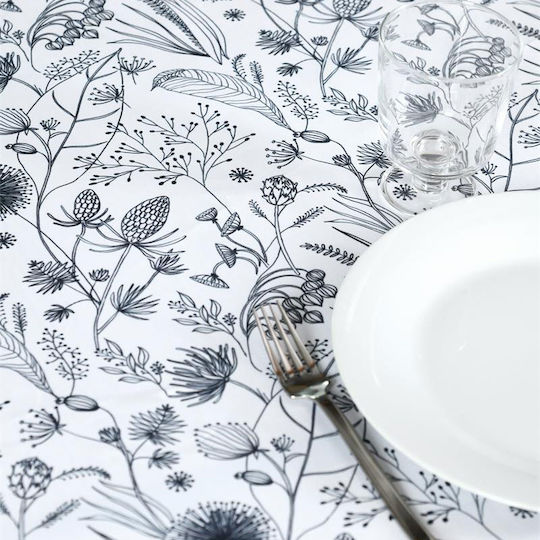 Tablecloth S-f Pissenlit Charcoal 140x240cm