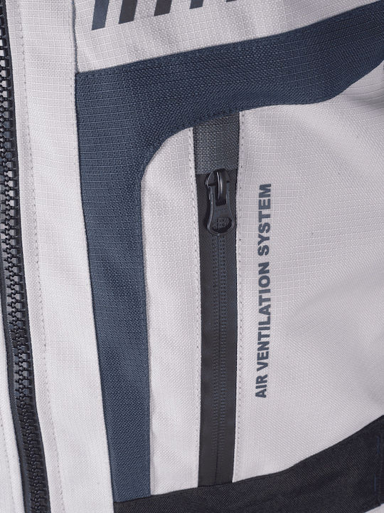 Carpathian Series Bărbătesc Geacă de motocicletă 4 Sezoane Waterproof Gri