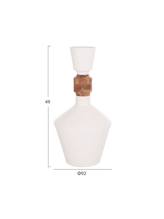 HomeMarkt Decorative Vase Nebula White 60x60x116cm