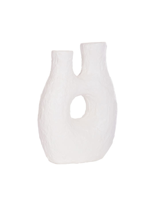 HomeMarkt Decorative Vase Namentis White 27x13.5x37cm