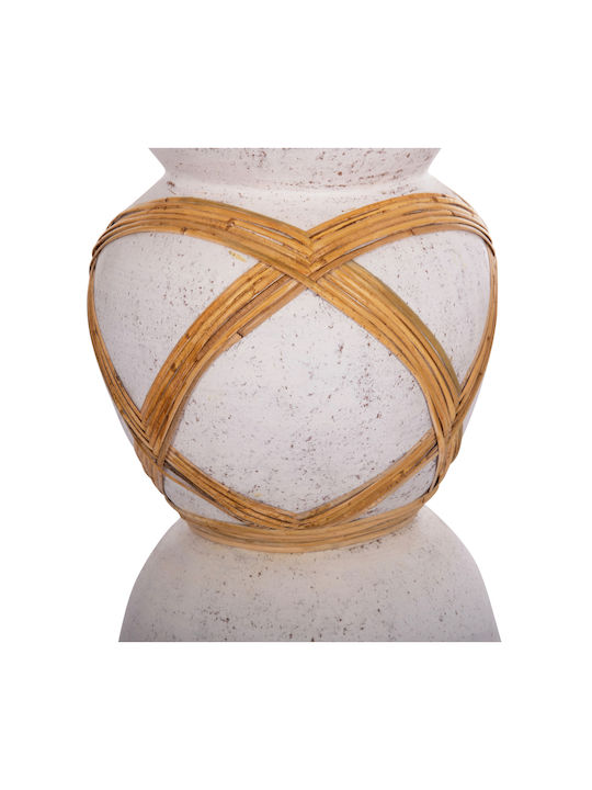 HomeMarkt Decorative Vase Maynard White 27.5x27.5x50cm