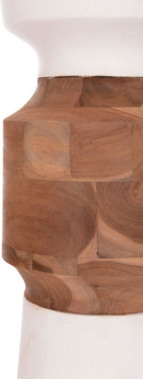 HomeMarkt Decorative Vase Nebula White 60x60x116cm