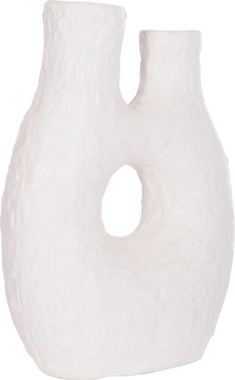 HomeMarkt Διακοσμητικό Βάζο Keramik Namentis Weiß 27x13.5x37cm 1Stück