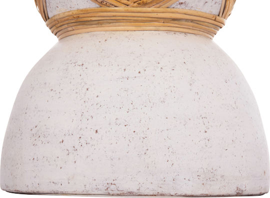 HomeMarkt Decorative Vase Maynard White 27.5x27.5x50cm