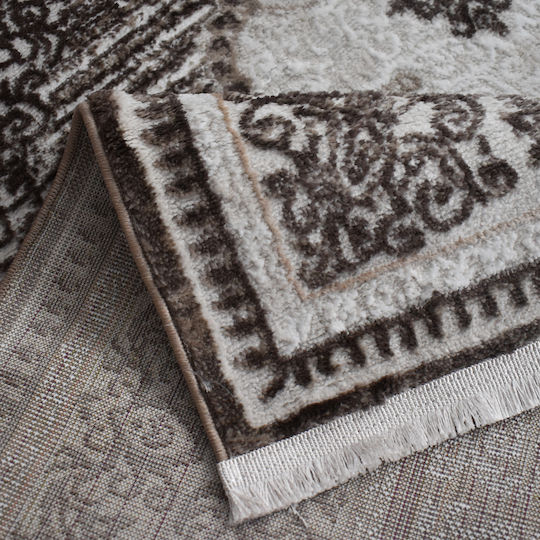 Saray Home Halic Covor Rectangular cu franjuri Maro