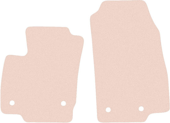 Wielganizator Vordere Matten 2Stück aus Gummi für Ford B-Max 2012-2017 Beige
