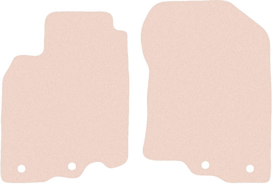 Wielganizator Vordere Matten 2Stück aus Gummi für Honda Einblick 2009-2014 Beige