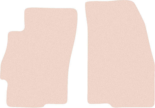 Wielganizator Vordere Matten 2Stück aus Gummi für Fiat Linie 2009-2015 Beige
