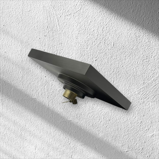Naron Kupfer Siphon Boden mit Größe 15x15cm Gray