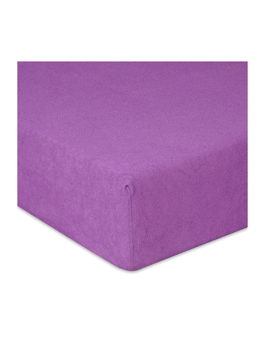 Matex Σεντόνι King Size με Λάστιχο 220x200+20εκ. Purple 22