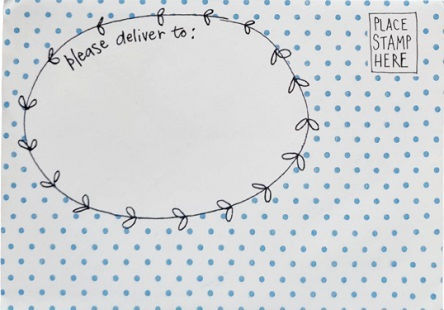 Greeting Card Envelope Baby Boy Birth Little Elephant Light Blue 11x16cm