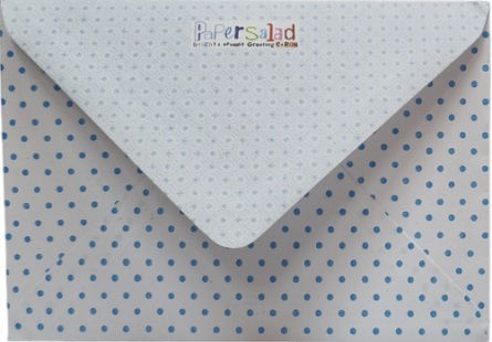 Greeting Card Envelope Baby Boy Birth Little Elephant Light Blue 11x16cm
