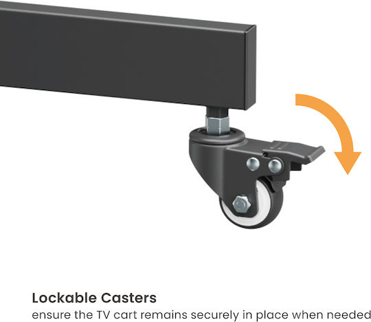 Brateck DTM-T1042T TV Mount Floor up to 70" and 45kg Silver