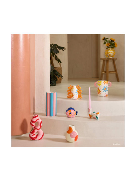 Que Rico Decorative Vase Multicolour 19.5x14.5x22.5cm