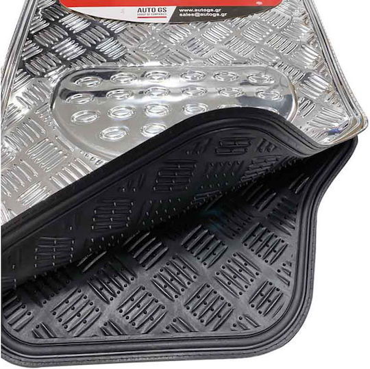 ACP Комплект Предни и Задни Постелки Универсален 4бр от Алуминий Черни