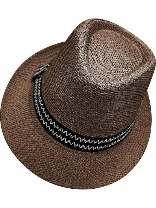 Summertiempo Men's Hat Fedora Brown