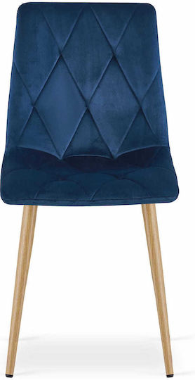 Chairs Kitchen Libra 67.5x59x58cm 3pcs Navy Velvet