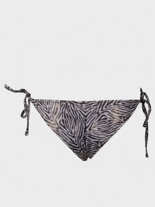 Set Bikini Triangle with Removable Padding Animal Print Black