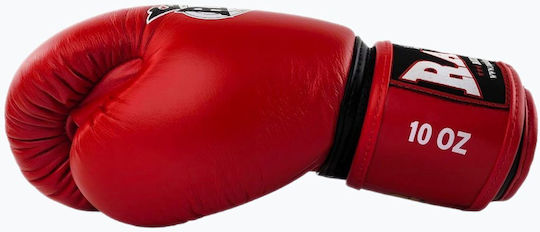 Raja Genuine Leather RBGV-1 401301 Mănuși de box din piele naturală pentru competiție roșii