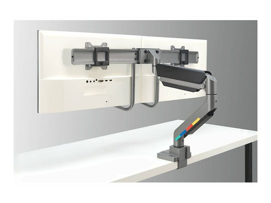 Kensington SmartFit Stand Desk Mounted for 2 Monitors up to 32" with Arm White