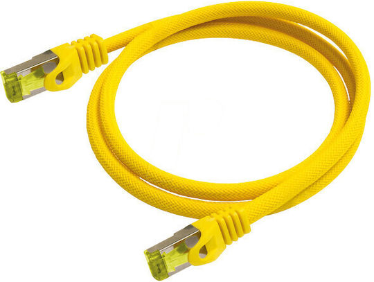 Python S/FTP Cat.7 (10Gbps) Καλώδιο Δικτύου Ethernet 1.5m Κίτρινο