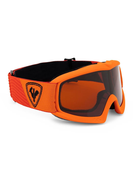 Rossignol Raffish Ski- und Snowboardbrille für Kinder in Orange mit orangefarbenem Glas