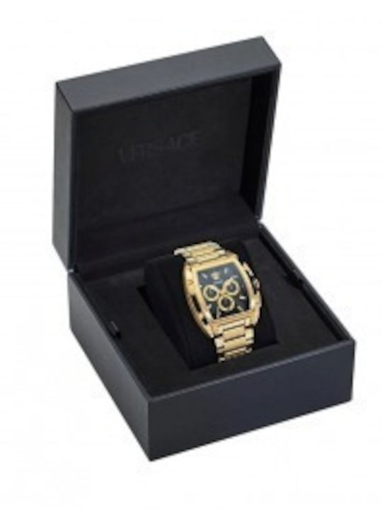 Versace Dominus Ανδρικό Ρολόι Μπαταρίας με Χρυσό Μεταλλικό Μπρασελέ