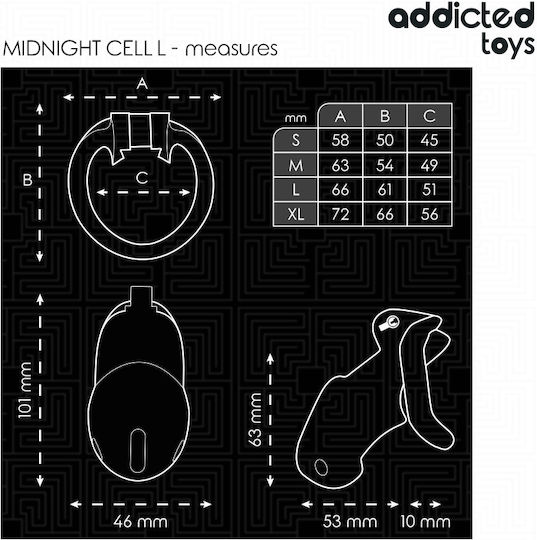 Addicted Toys Penis Cage in Black Color