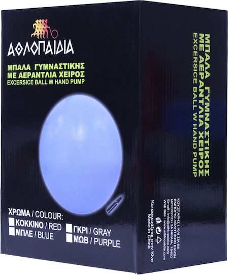 Athlopaidia Ball Pilates 65cm , 2kg in Blau Farbe